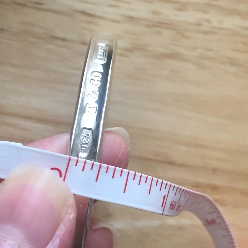 Tiffany & Co. Sterling Silver 1837 Collection Narrow Vintage Bangle Bracelet - Picture 7 of 9